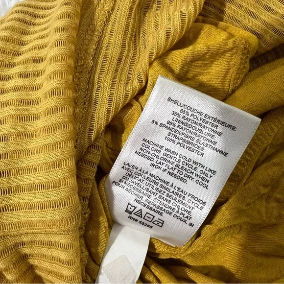 Express Yellow Ruched Bodycon Midi Dress - Picture 4 of 4